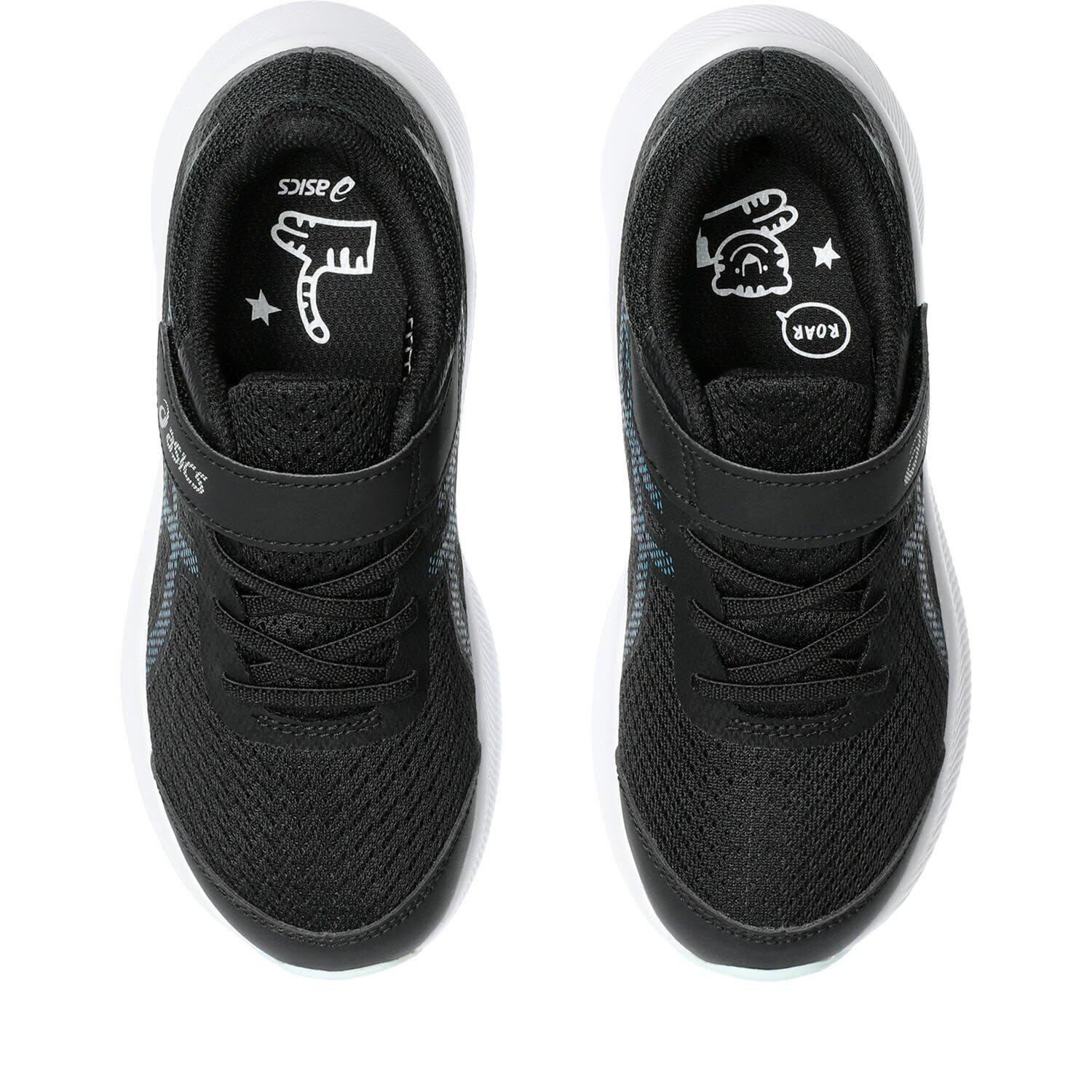 Calcado De Corrida Crianças, Unissex - ASICS Patriot 13 PS - Black/TealBlue 5/7