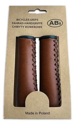 Abi kunstleren hangkaart handvatten 120mm bruin – perfect voor jouw fiets