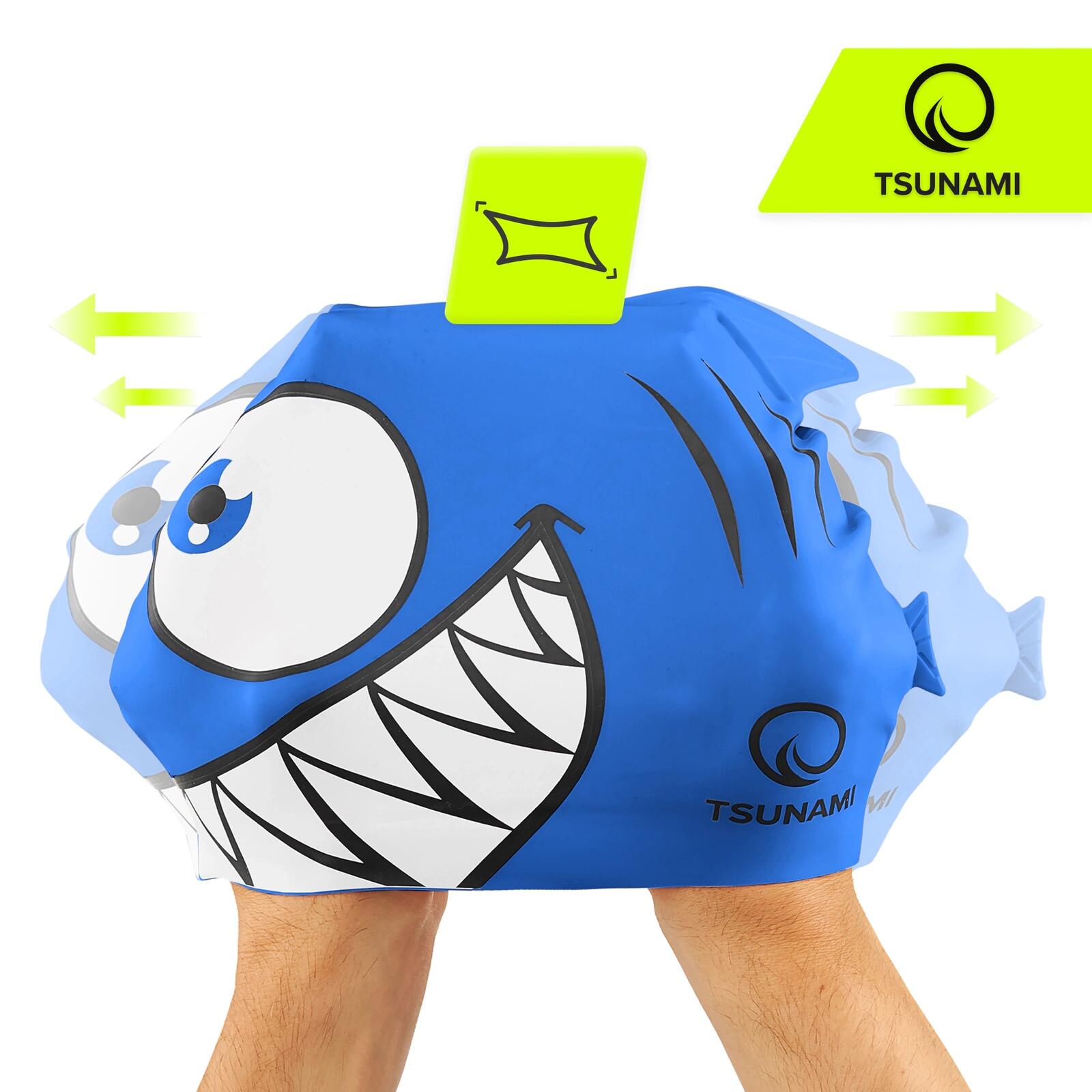 Dětská plavecká čepice TSUNAMI 3/6