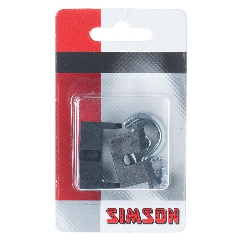 Simson de montage de fermeture de bague d'arrêt 12/14 mm noir / argent 8-pièce