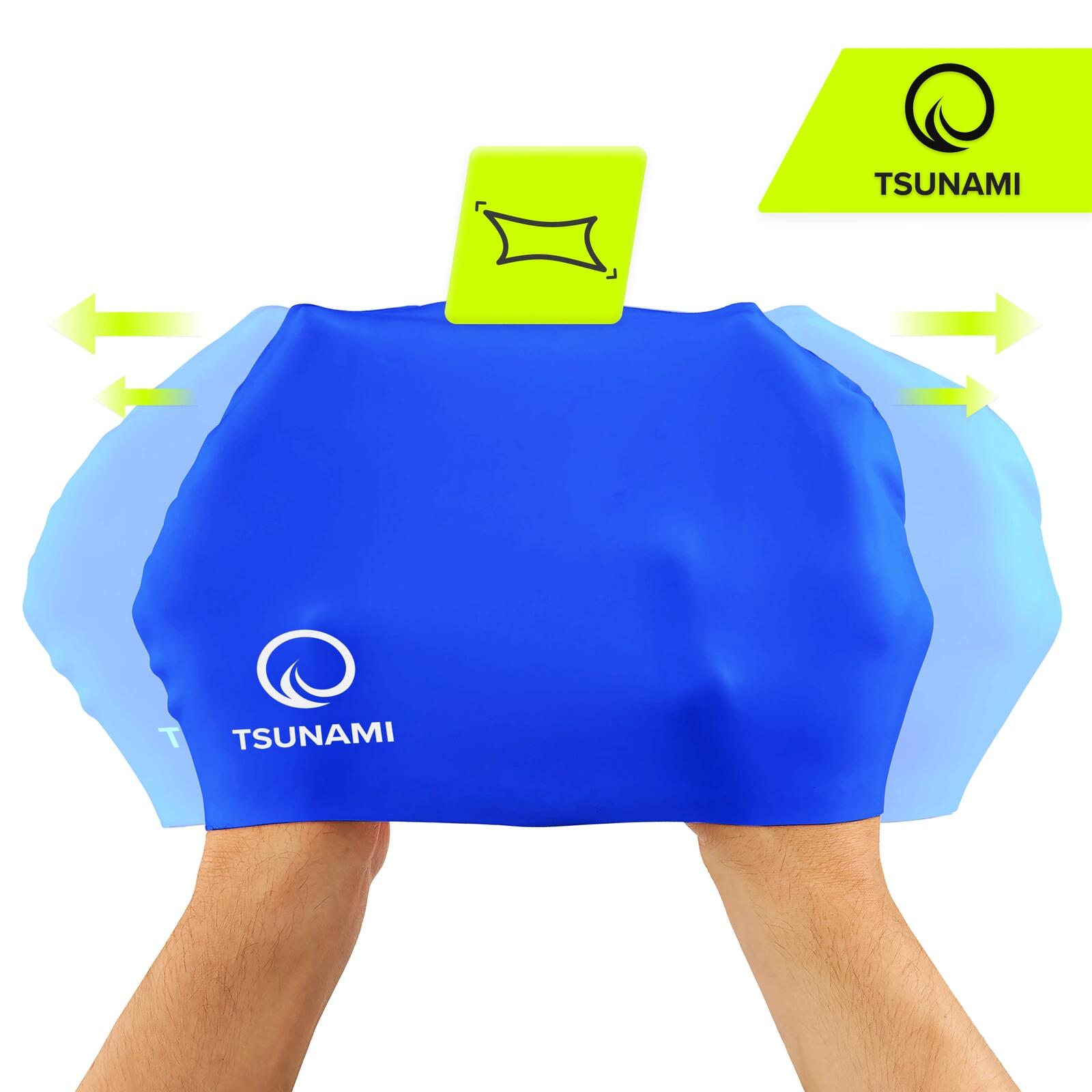 Badekappe Schwimmkappe Silikon Damen Herren Unisex Sport Training TSUNAMI 4/7