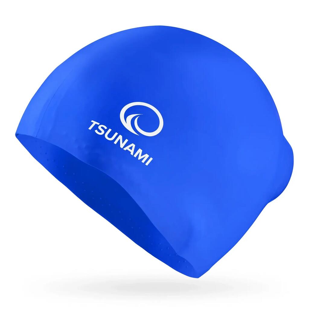 Плувна шапка TSUNAMI силикон 24x19 см място за опашка антислип хипоалерг