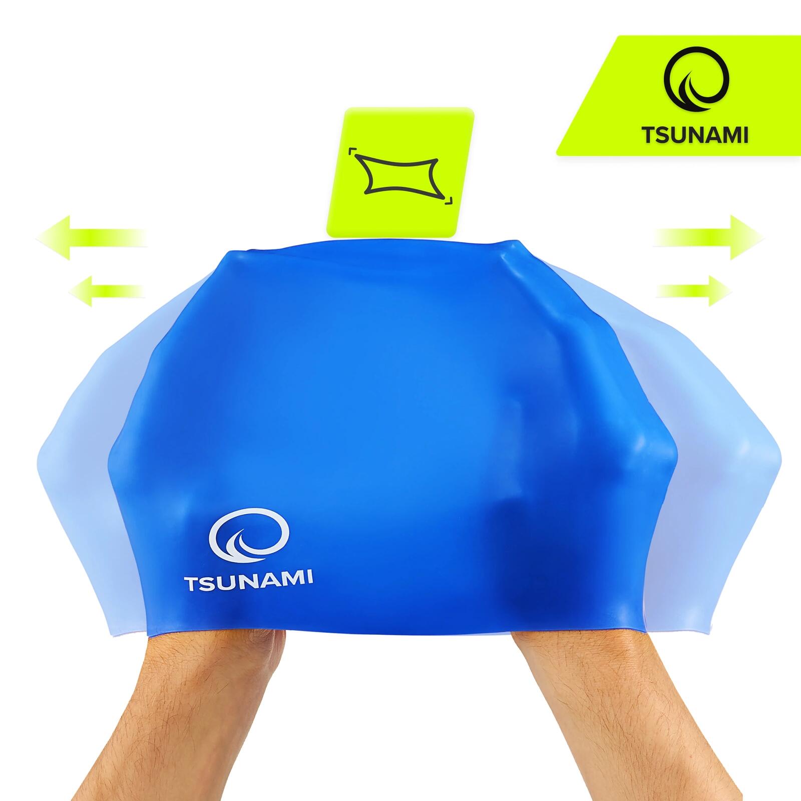 Badekappe Schwimmkappe PRO Silikon Training Wettkampf Herren Damen TSUNAMI 3/6