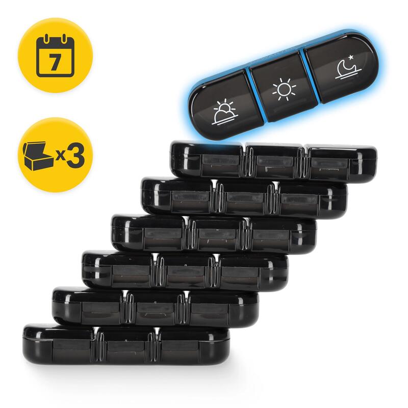 Organizator săptămânal pentru medicamente 4FIZJO TRAVEL