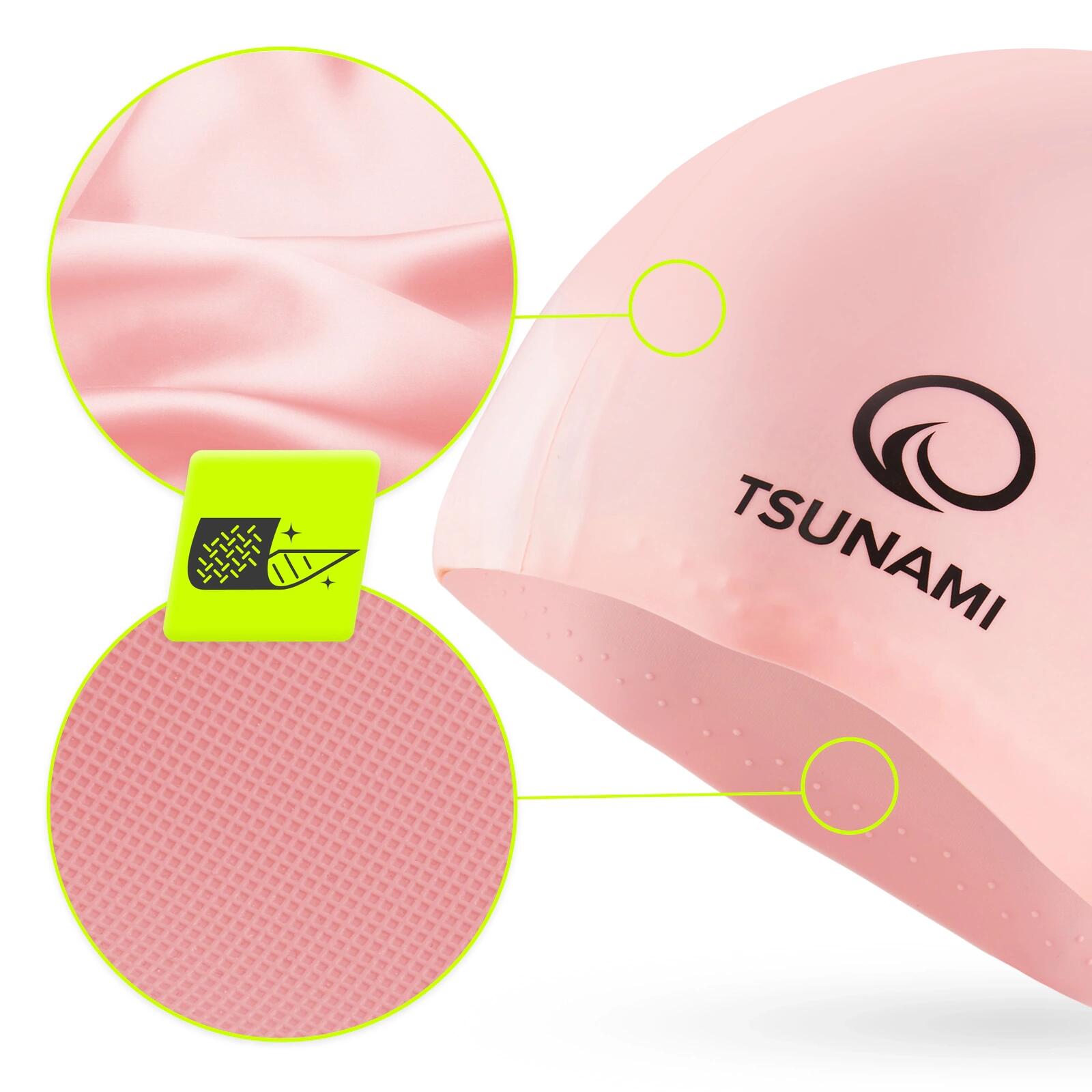 Czepek pływacki na basen TSUNAMI unisex 2/7