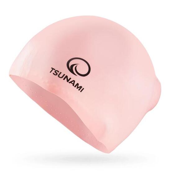 Badekappe Schwimmkappe Silikon Damen Herren Unisex Sport Training TSUNAMI