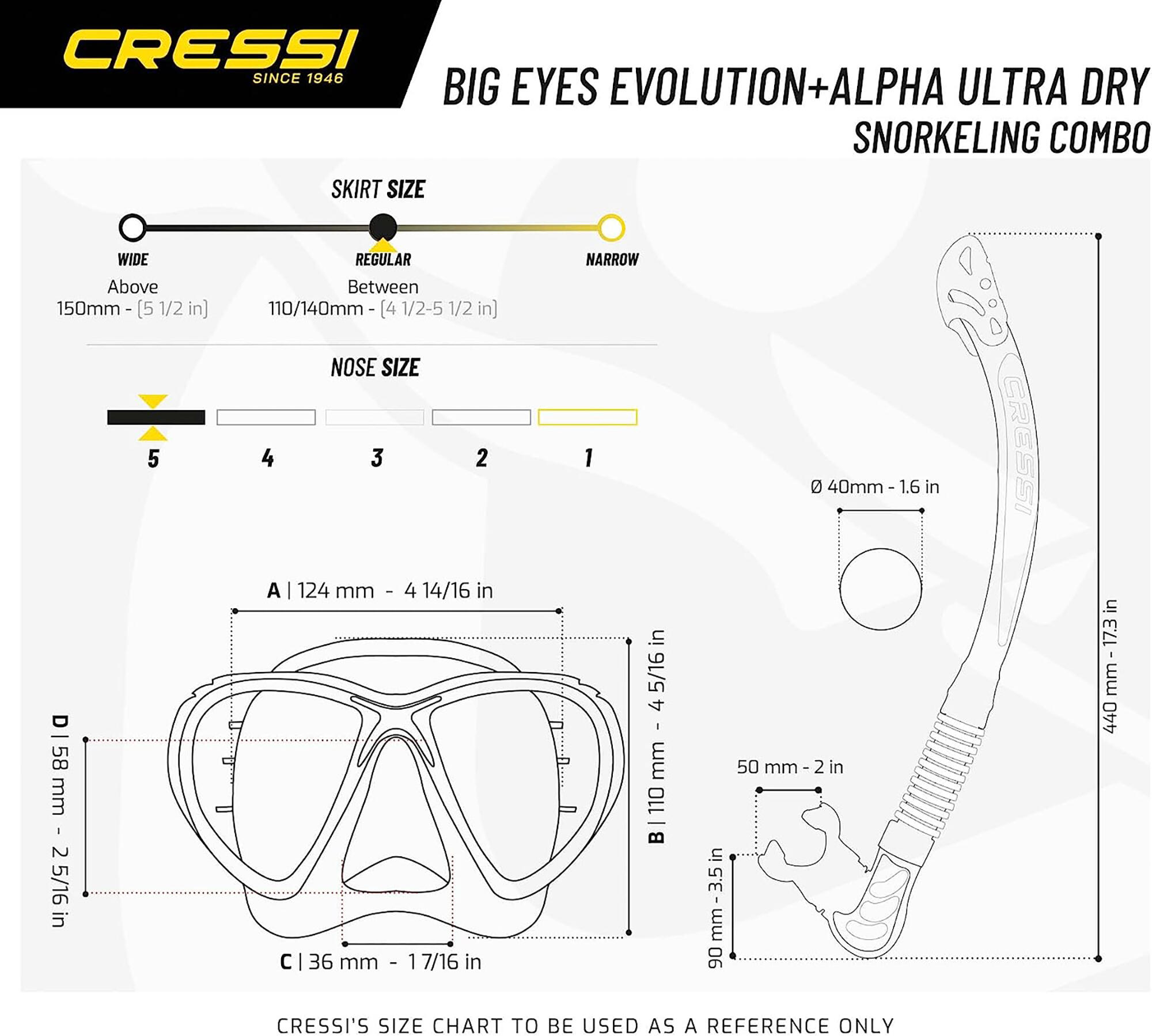 Sada maska BIG EYES EVOLUTION + šnorchl ULTRA DRY 4/5
