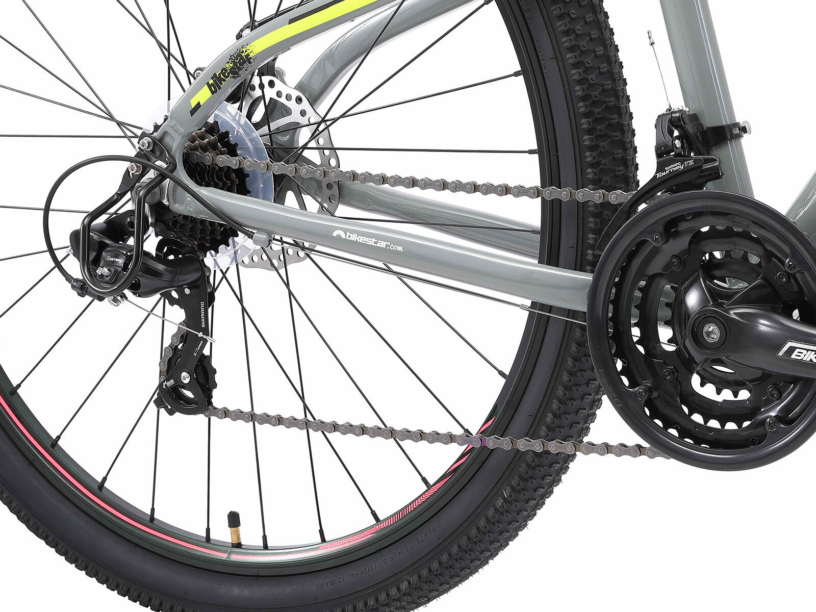 MTB fiets 29" aluminium, hardtail, 21 versnellingen, schijfremmen 5/6