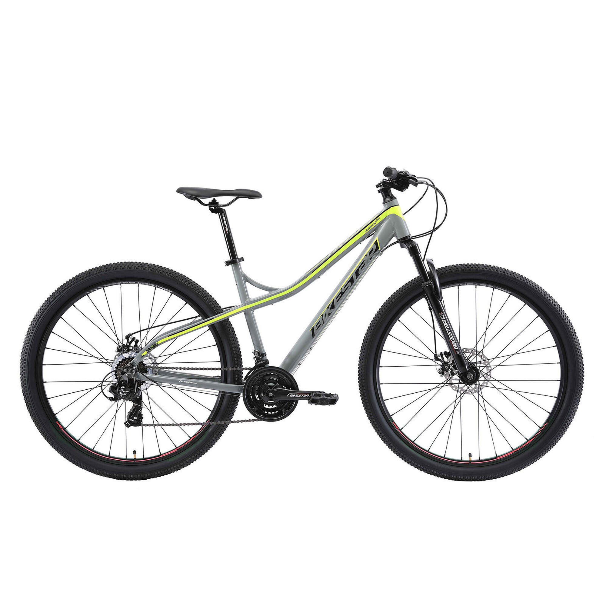 Bikestar - Vtt 29" Aluminium, Semi-rigide, 21 Vitesses, Frein À Disque - Vélo Tout Terrain - Gris - 40 M - Decathlon