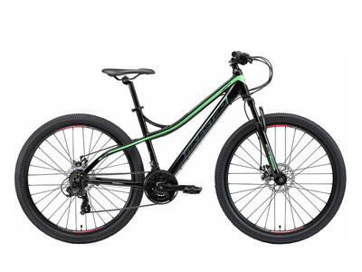 Bikestar hardtail mtb alu 27.5 inch 21 speed zwart/groen
