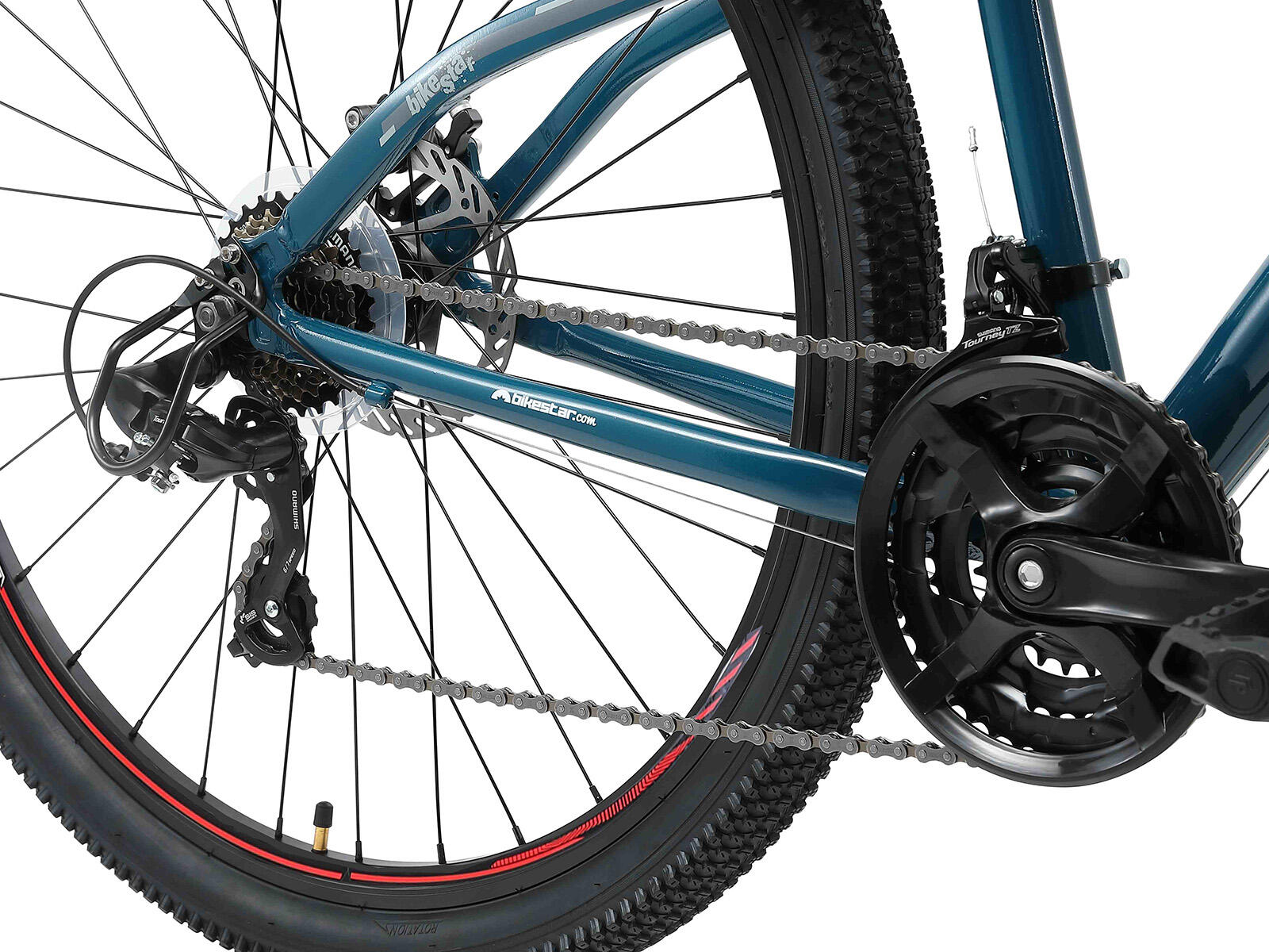 Bikestar Hardtail MTB Alu 29 inch 21 speed Blauwgrijs 4/4