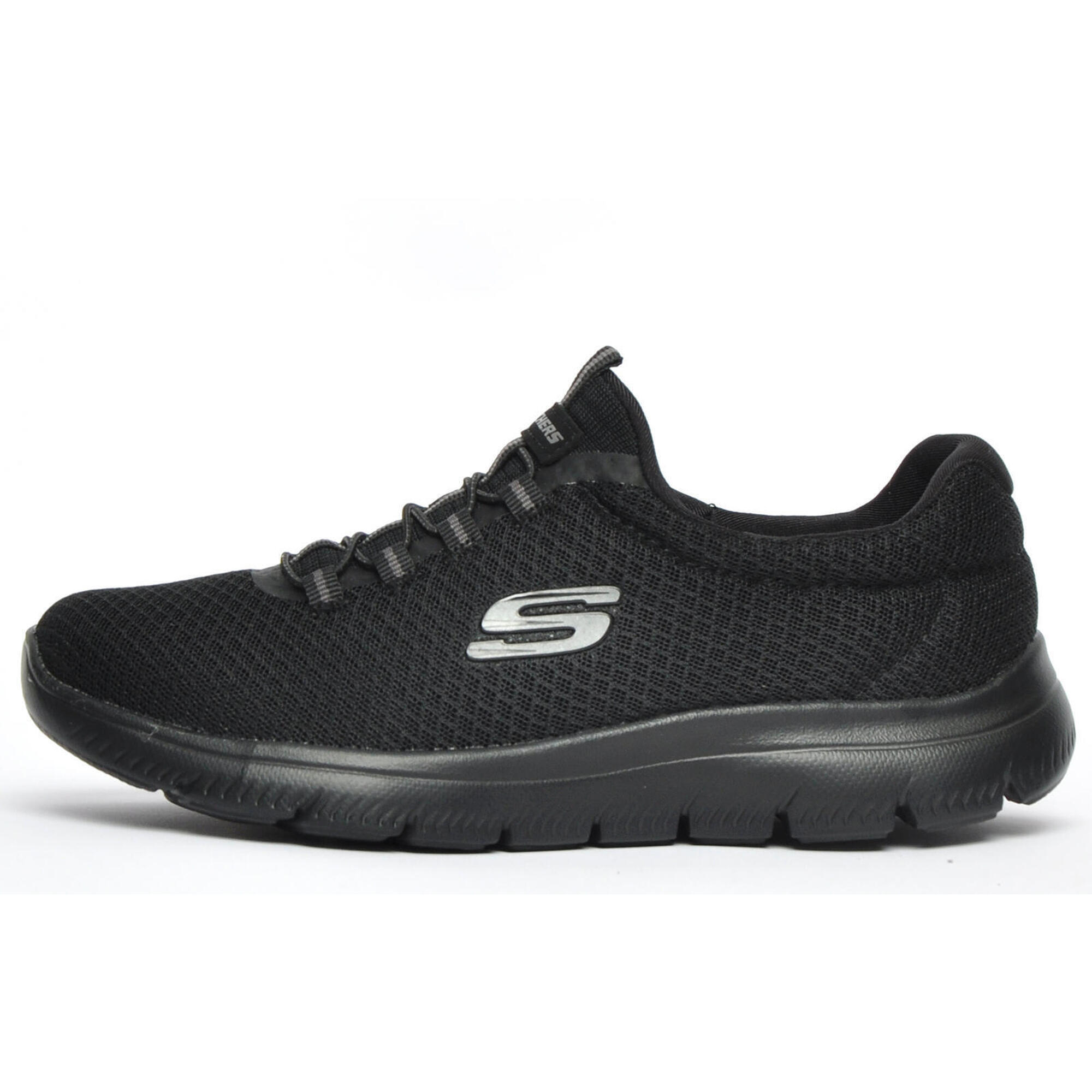 Skechers - Baskets Skechers Modèle 12980-bbk Pour Femmes - Chaussures De Sport - Blanc|noir - Decathlon