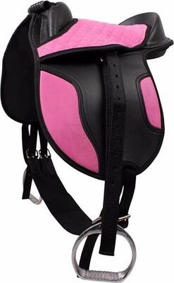 Shetland zadel compleet - roze