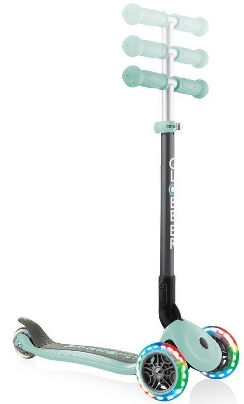 Globber Primo Scooter pliable avec 3 roues en vert pastel menthe 2/2
