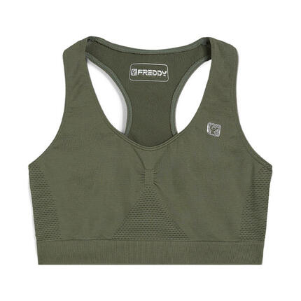 Soutien-gorge de sport sans coutures à maintien moyen