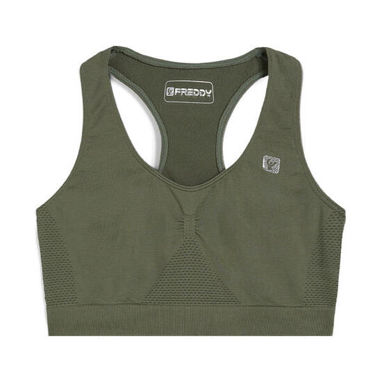 Soutien-gorge de sport sans coutures à maintien moyen