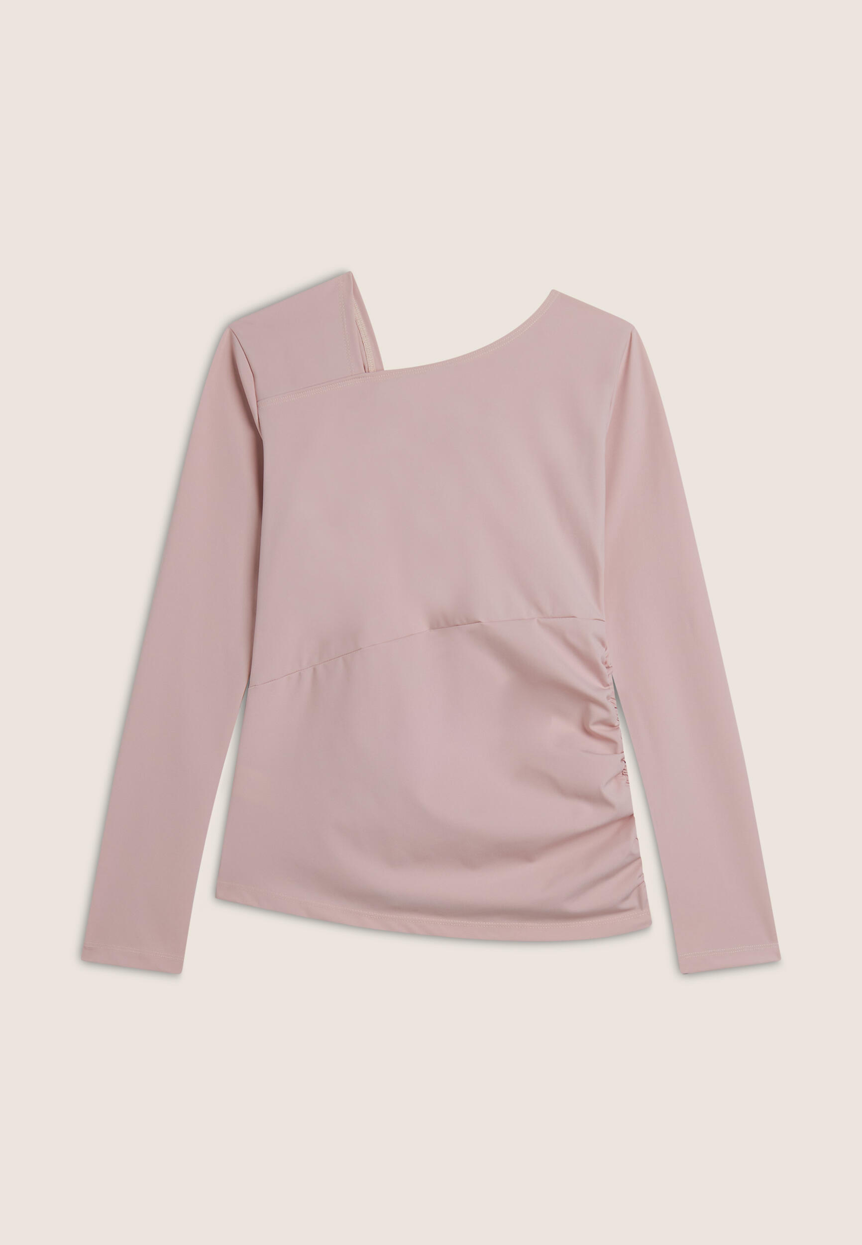 Maglia manica lunga in jersey dal taglio asimmetrico 2/3