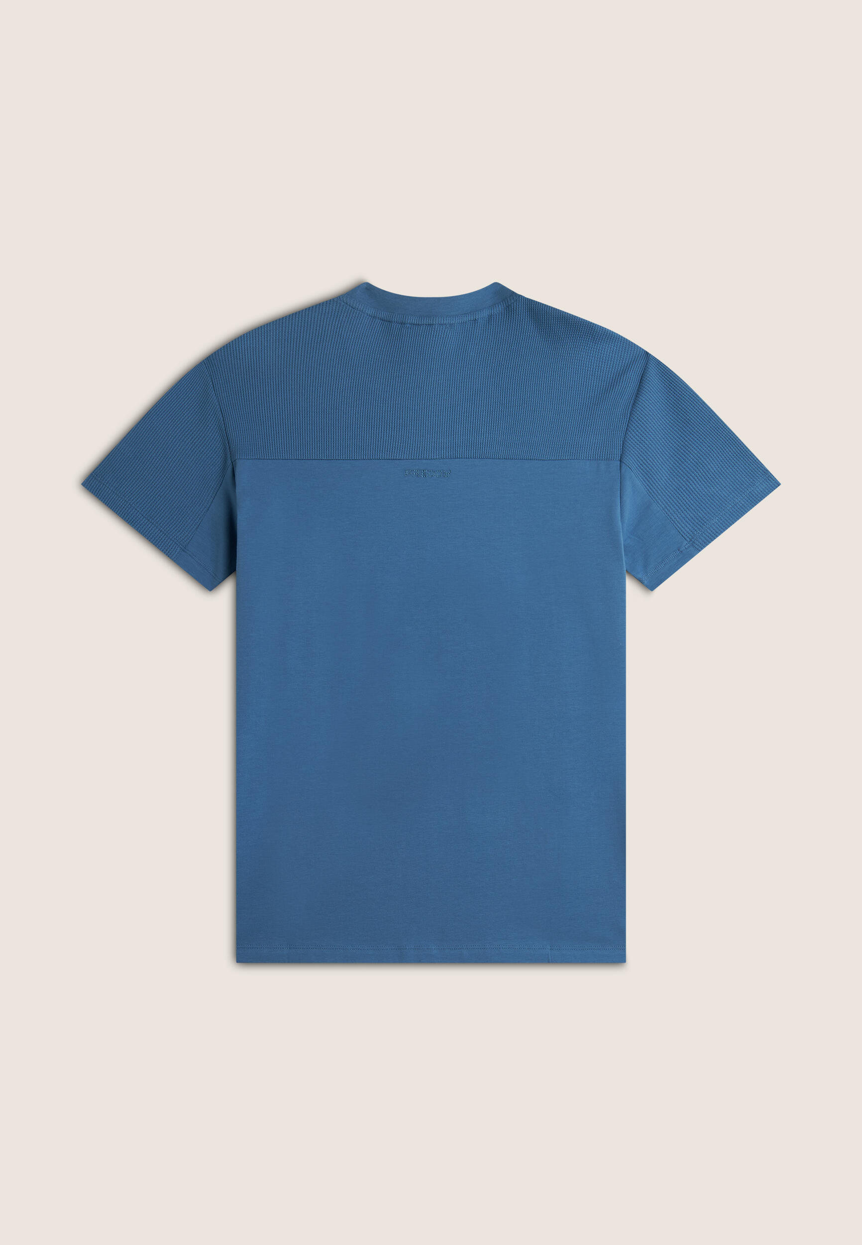 T-shirt in Uomo con Carré e Maniche in Tessuto Waffle 2/3