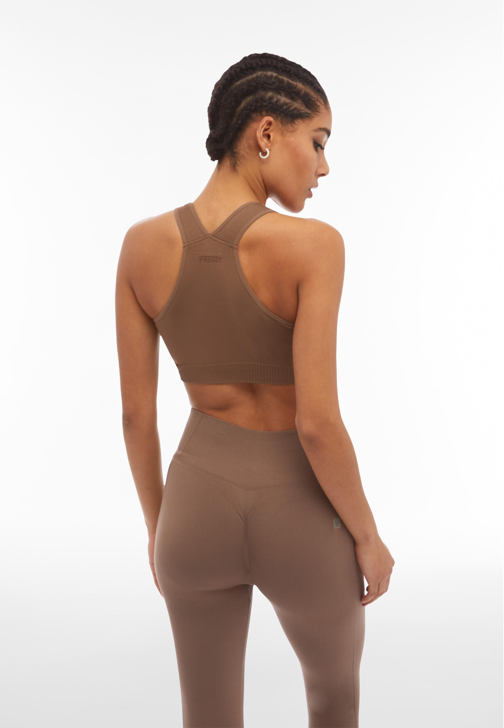 Reggiseno seamless sostegno medio con spalline incrociate 3/5