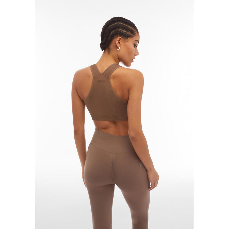 Soutien-gorge sans couture avec bretelles croisées, pour un maintien moyen