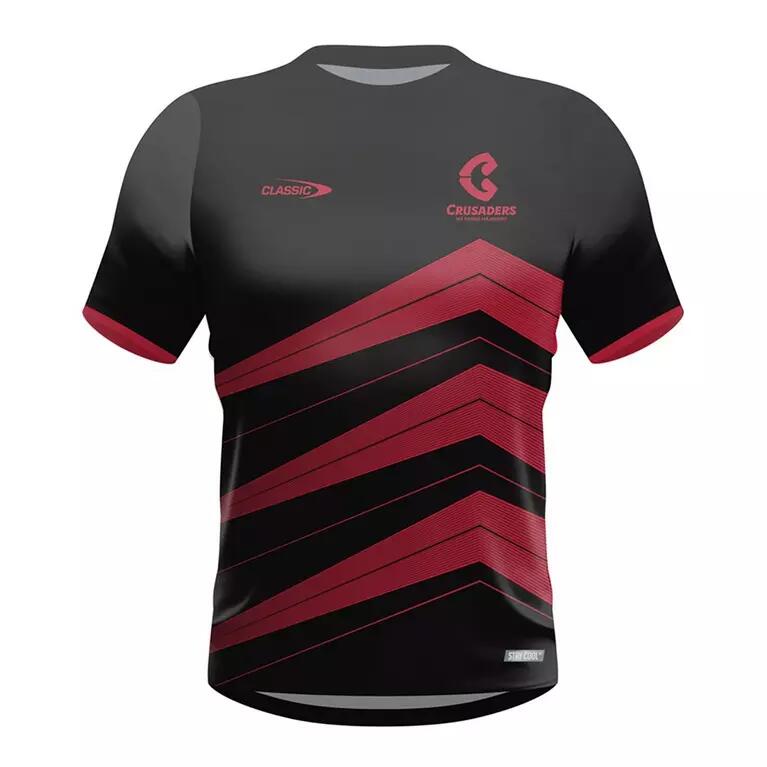 Zwart Trainings T-shirt Crusaders Super Rugby 2024