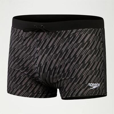 Speedo valmilton lines zwempak zwart / grijs