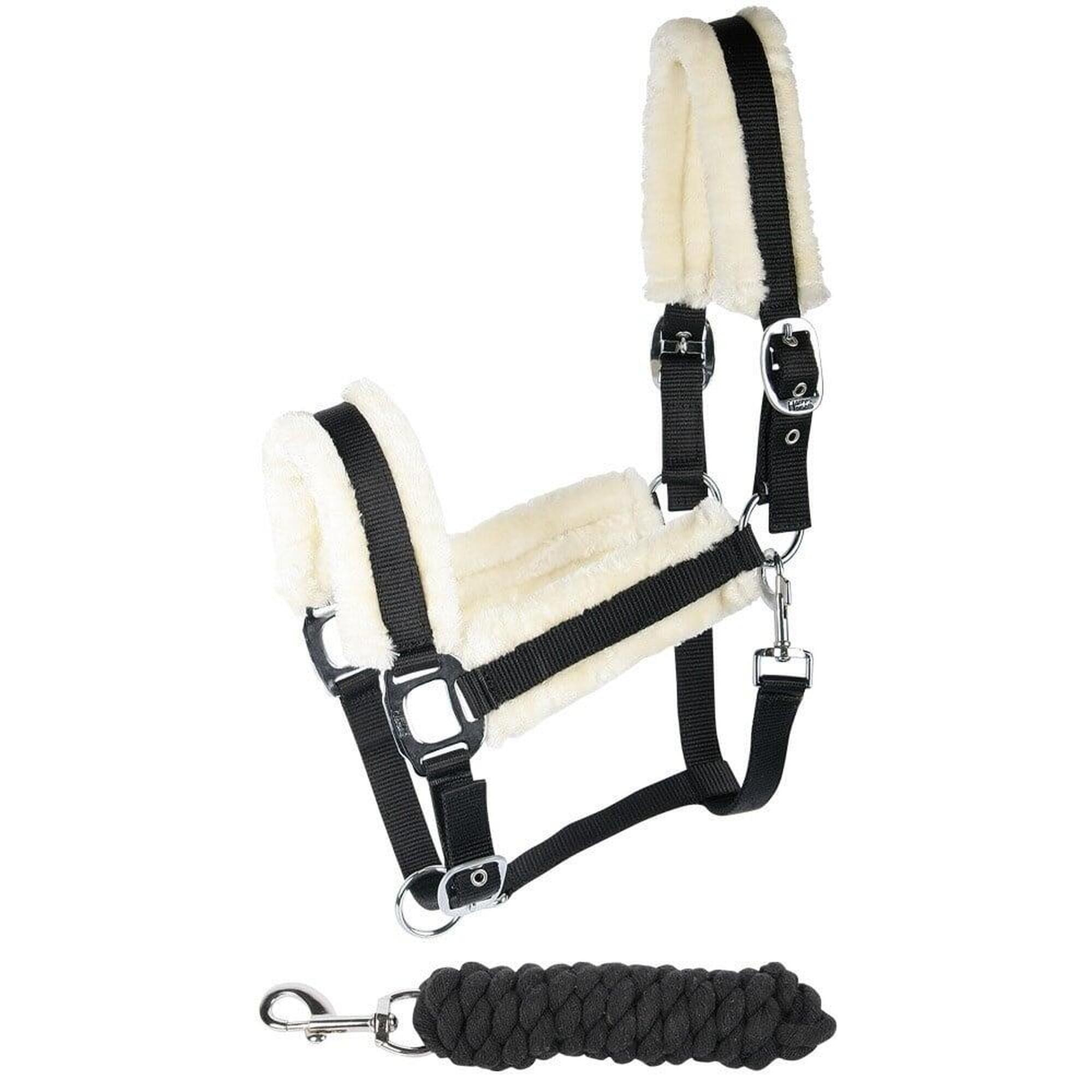 Harrys Horse - Harry's Horse Halsterset Soft - Zwart (cob) (cob) - Licol - Noir - Cob - Decathlon