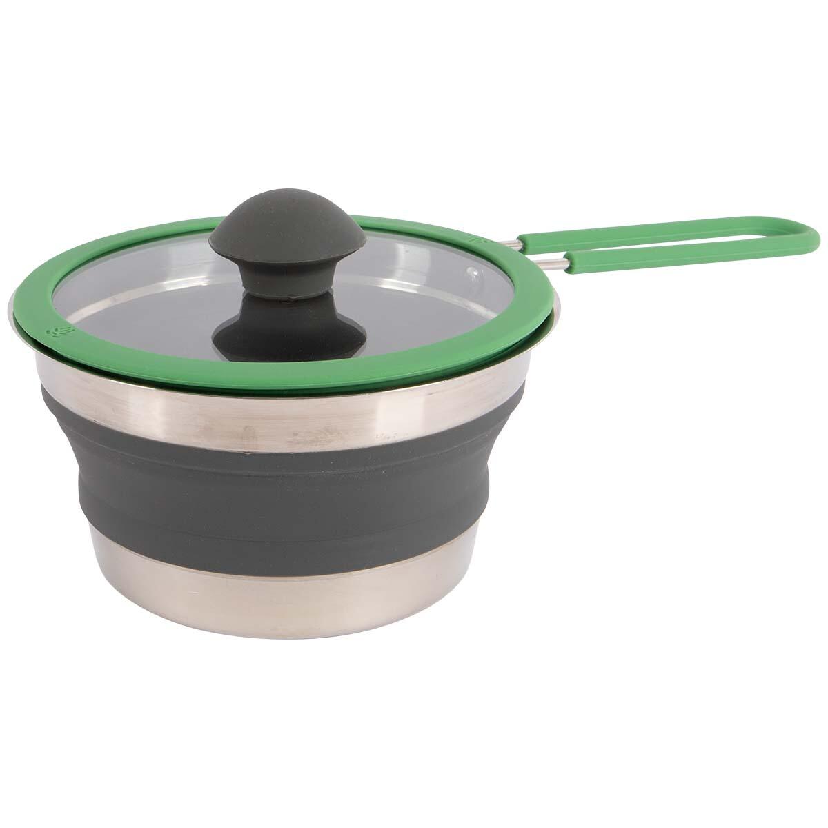 BO-CAMP Bo-Camp - Steelpan - Met deksel - Opvouwbaar - Siliconen - 1