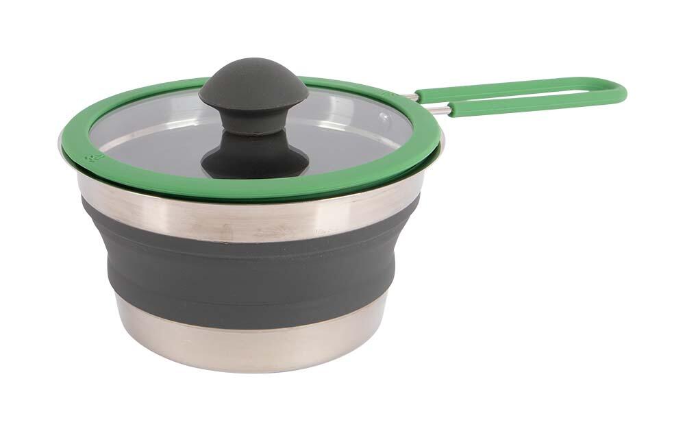 Bo-Camp - Steelpan - Met deksel - Opvouwbaar - Siliconen - 1 2/7