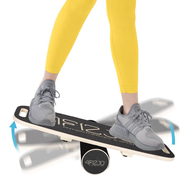 Platforma do ćwiczeń równowagi BALANCE BOARD 4FIZJO drewniana