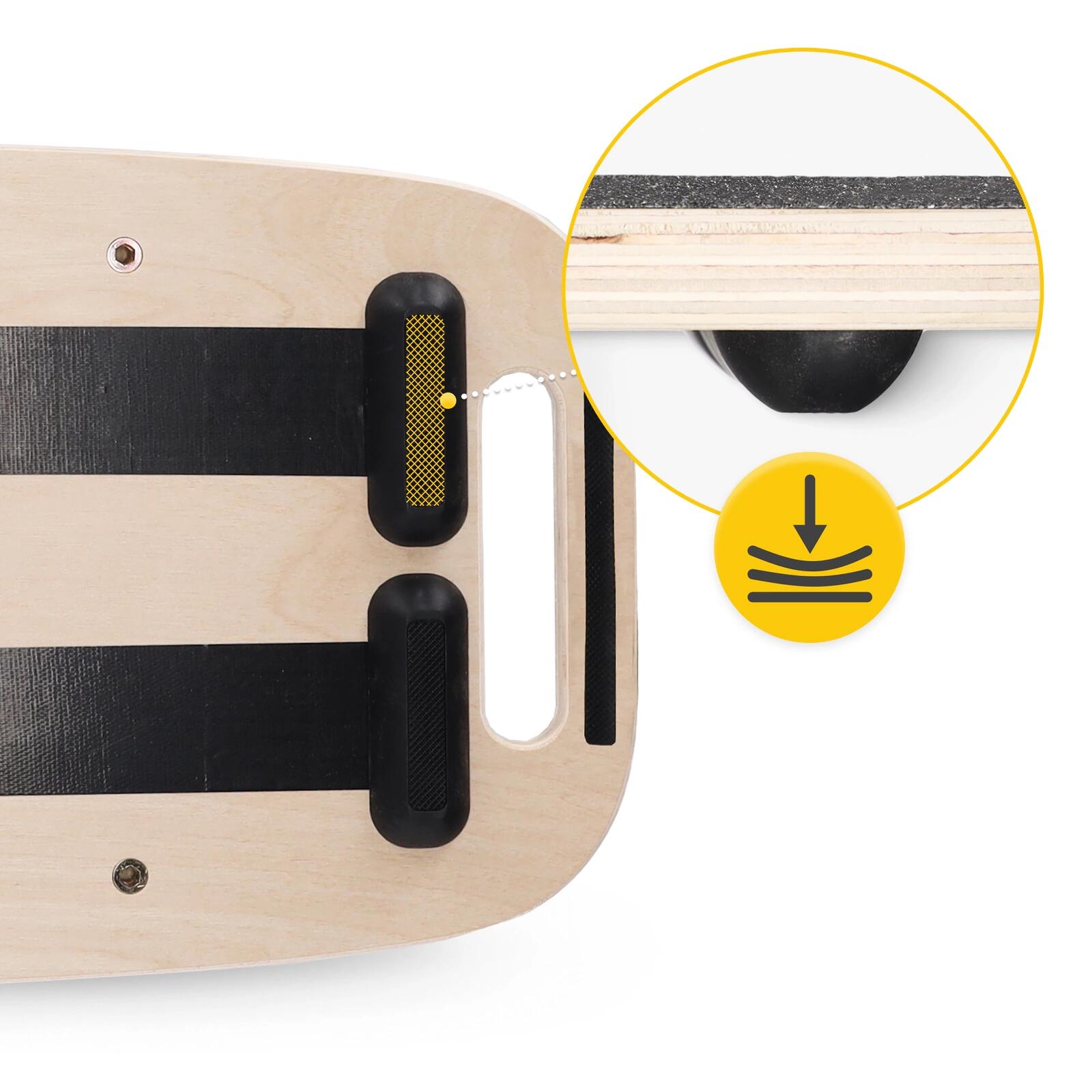 Dřevěná balanční deska BALANCE BOARD 4FIZJO 5/7