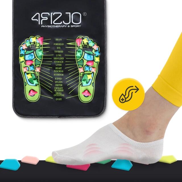 Akupresurní kamínková masážní podložka 4FIZJO 5/7