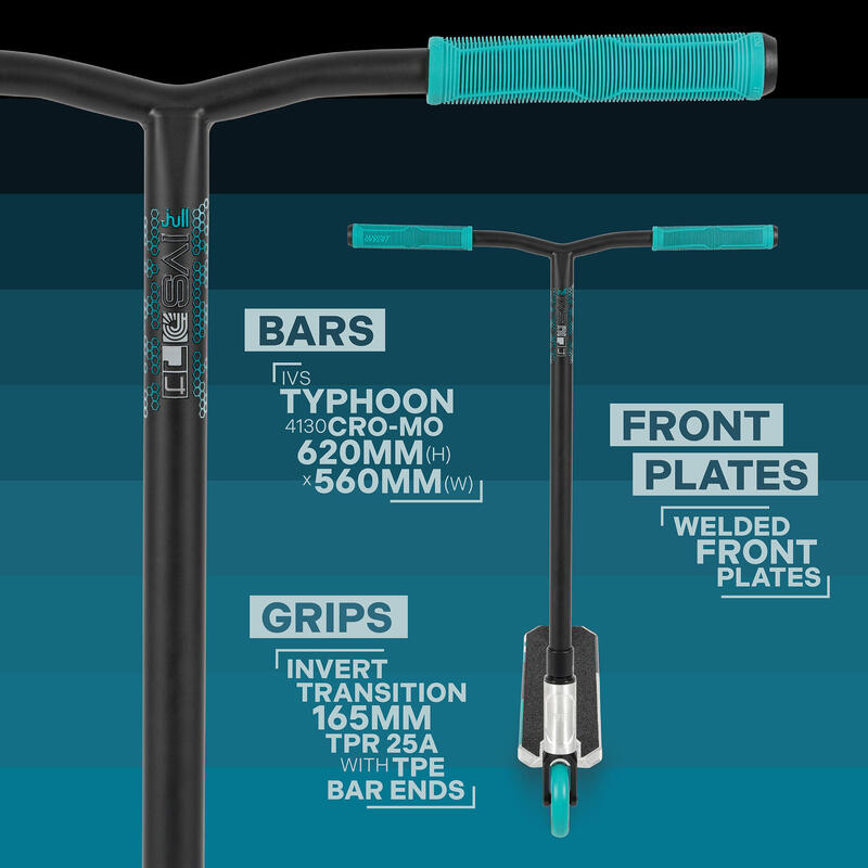 Invert Supreme Aventure 4 Trottinette - Raw/Teal