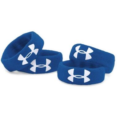 Under Armour - Bandeaux 4 Pièces - Pour Poignet Ou Biceps - 2,5 Cm - Poignet - Bleu|multicolore|noir - Decathlon