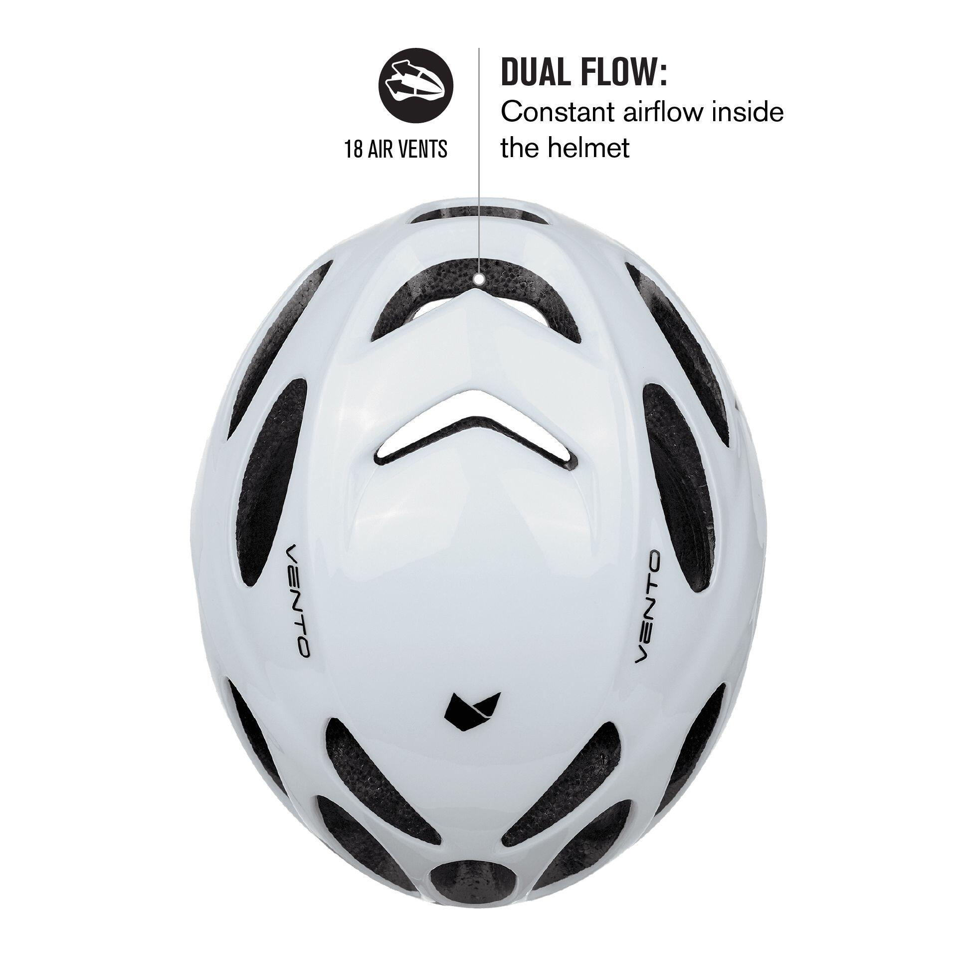 Capacete de Bicicleta de Estrada Vento Branco 4/7