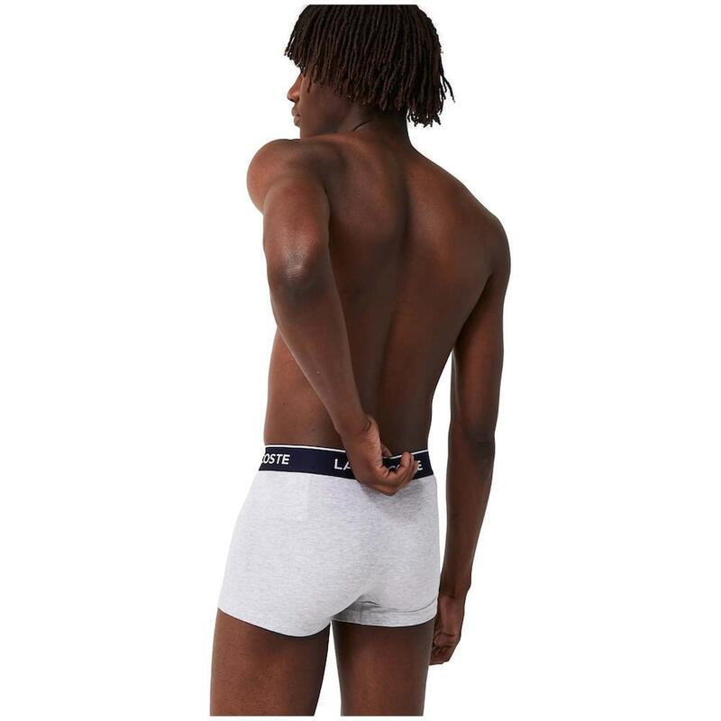 Calzoncillo boxer para hombre Lacoste Pack de 3 en color gris