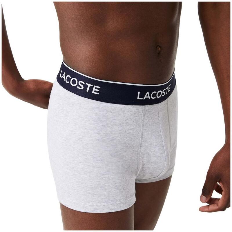 Férfi boxeralsó, Lacoste 3-Pack Boxer Briefs, szürke