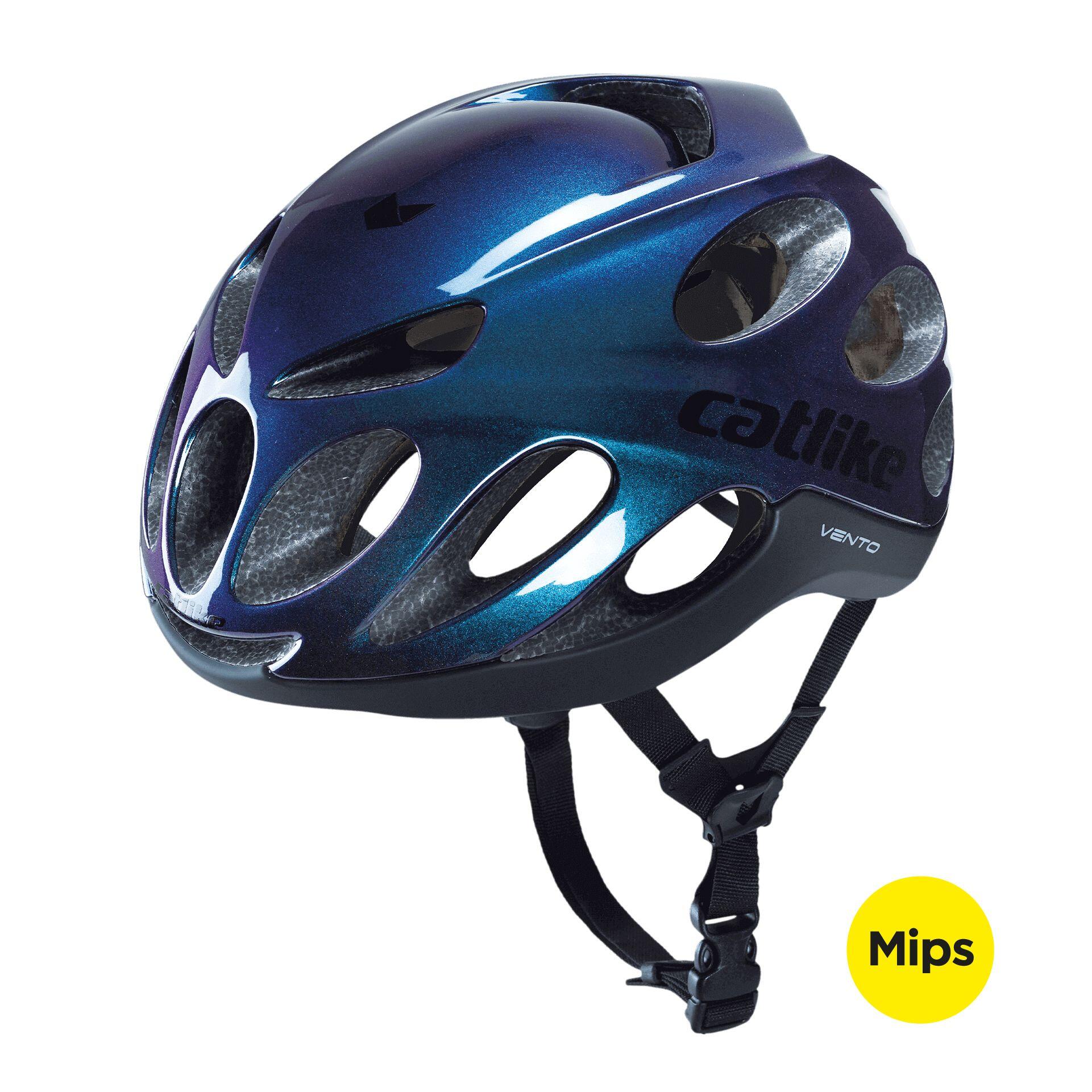 CATLIKE Capacete de Bicicleta de Estrada Vento MIPS Azul/Preto