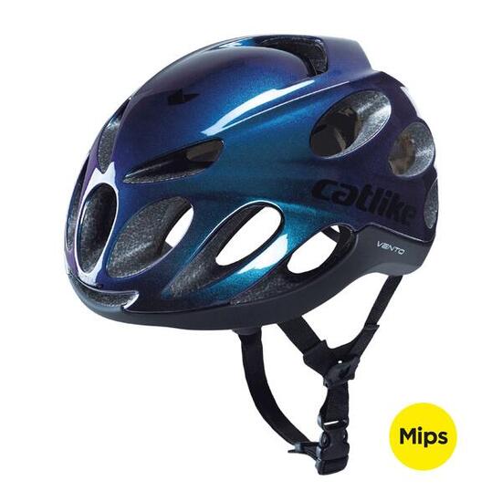 Casco per Bici da Corsa Vento MIPS Rosso/Nero