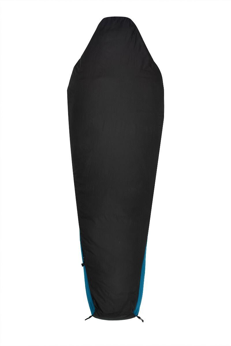Sacco a pelo campeggio Volven Superlight II 220x75 cm blu destro 4/7