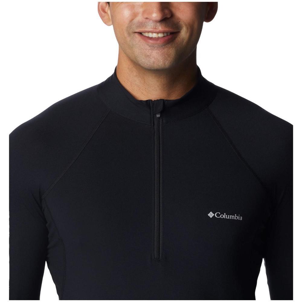 T-shirt Columbia Midweight stretch de manga comprida para homem em preto 4/7
