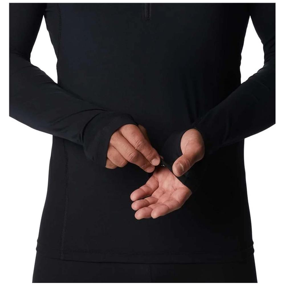 T-shirt Columbia Midweight stretch de manga comprida para homem em preto 5/7