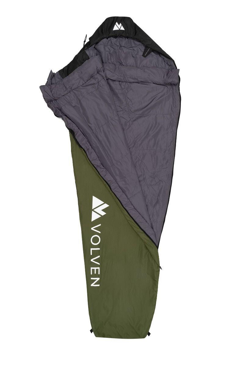Sacco a pelo campeggio Volven Superlight II 220x75 cm verde destro 3/7
