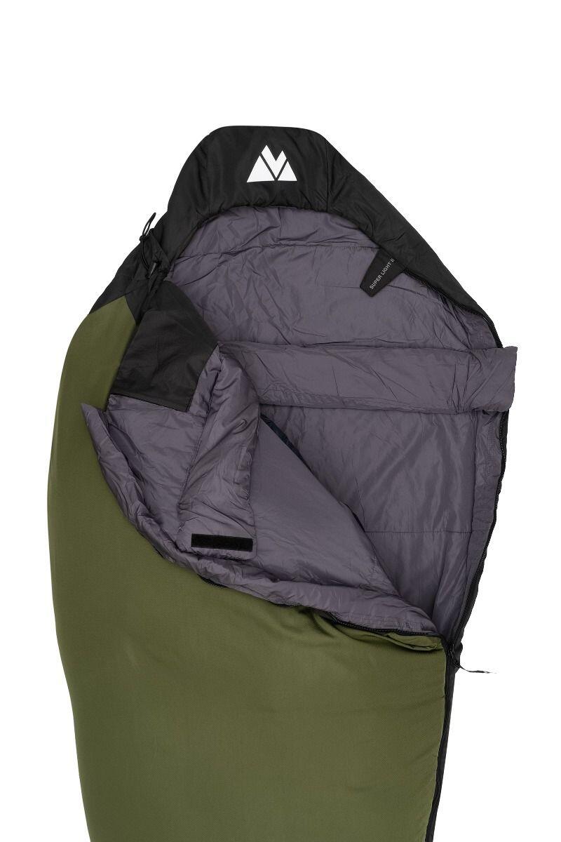 Sacco a pelo campeggio Volven Superlight II 220x75 cm verde destro 2/7