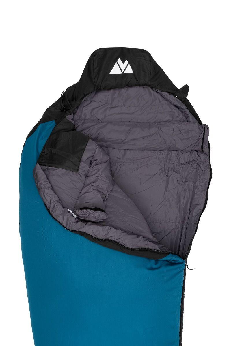 Sacco a pelo campeggio Volven Superlight II 220x75 cm blu destro 2/7