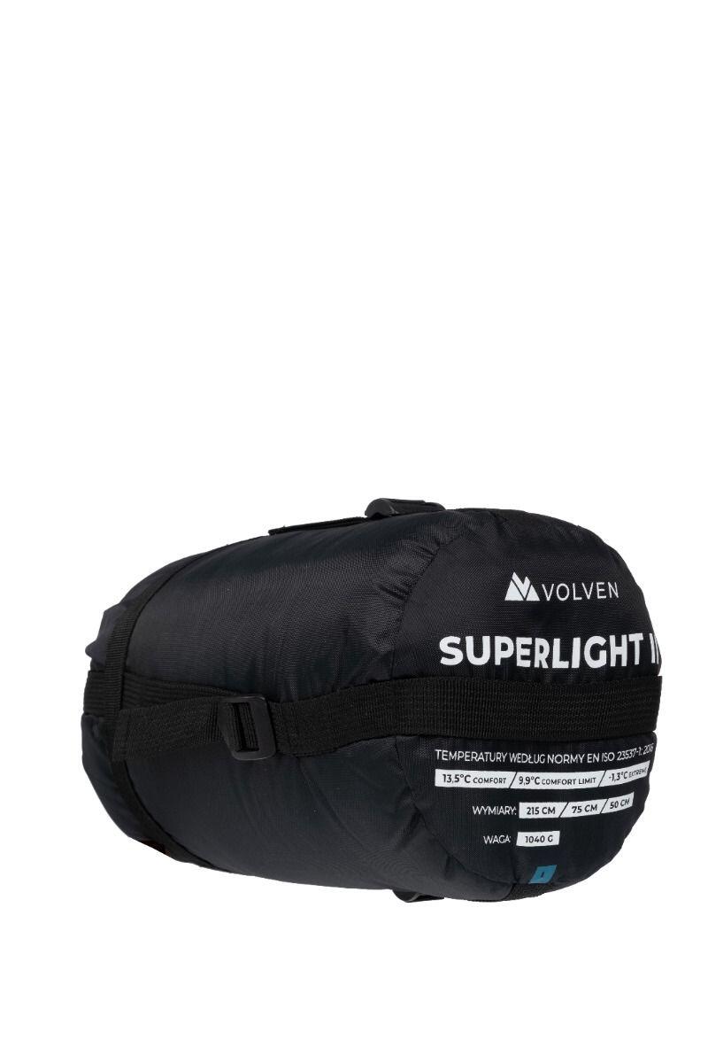 Sacco a pelo campeggio Volven Superlight II 220x75 cm blu destro 7/7