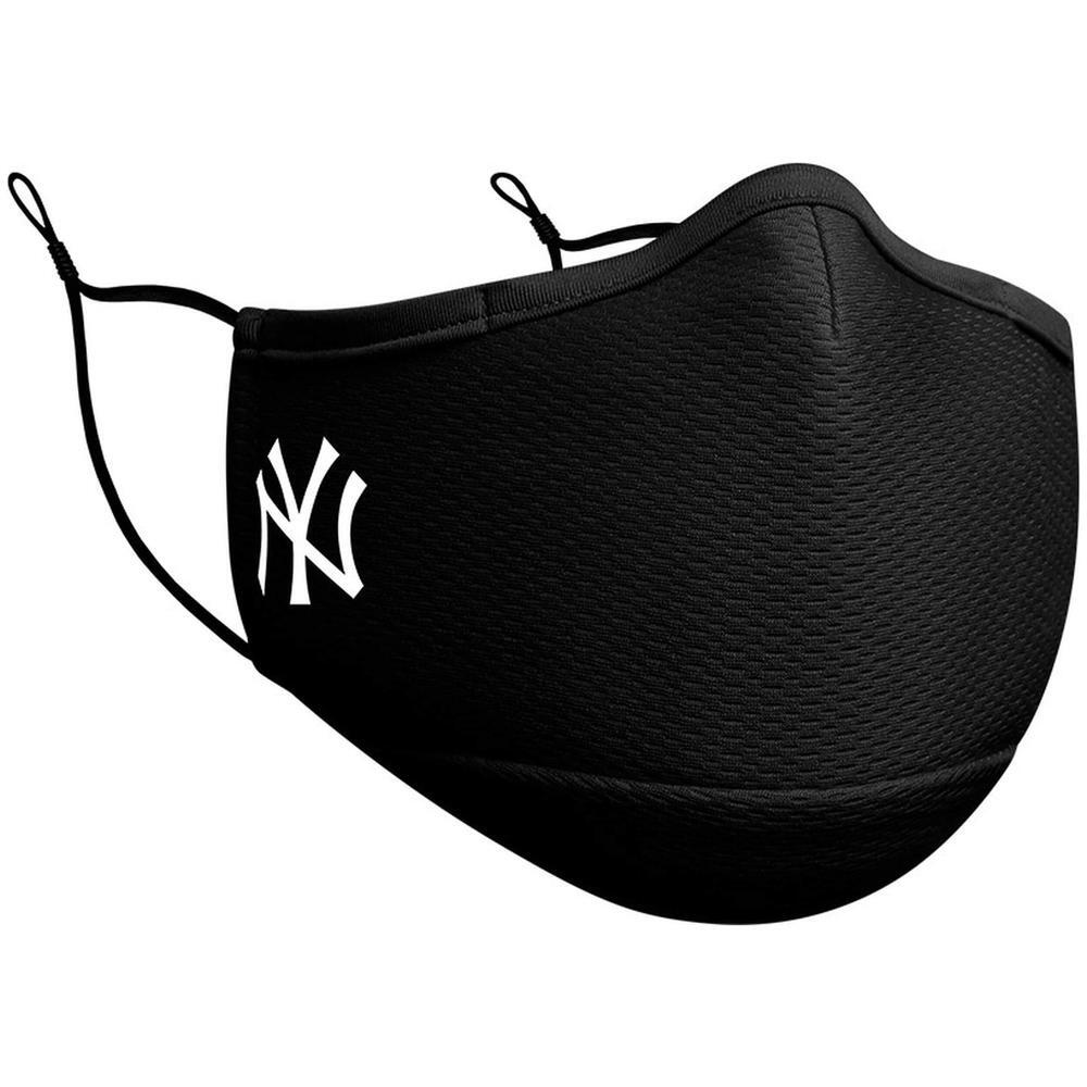 Mascarilla para unisex New era New york yankees face mask en color negro 3/3