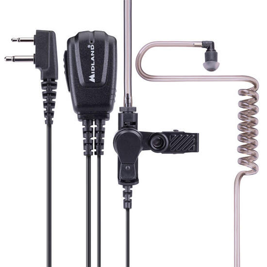 MIDLAND MA31 Secure TX Auricolare con Microfono 2 Pin - Nero