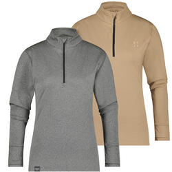 Poederbaas Arctic Pull de Ski Femme - Gris/Sable - Lot de 2