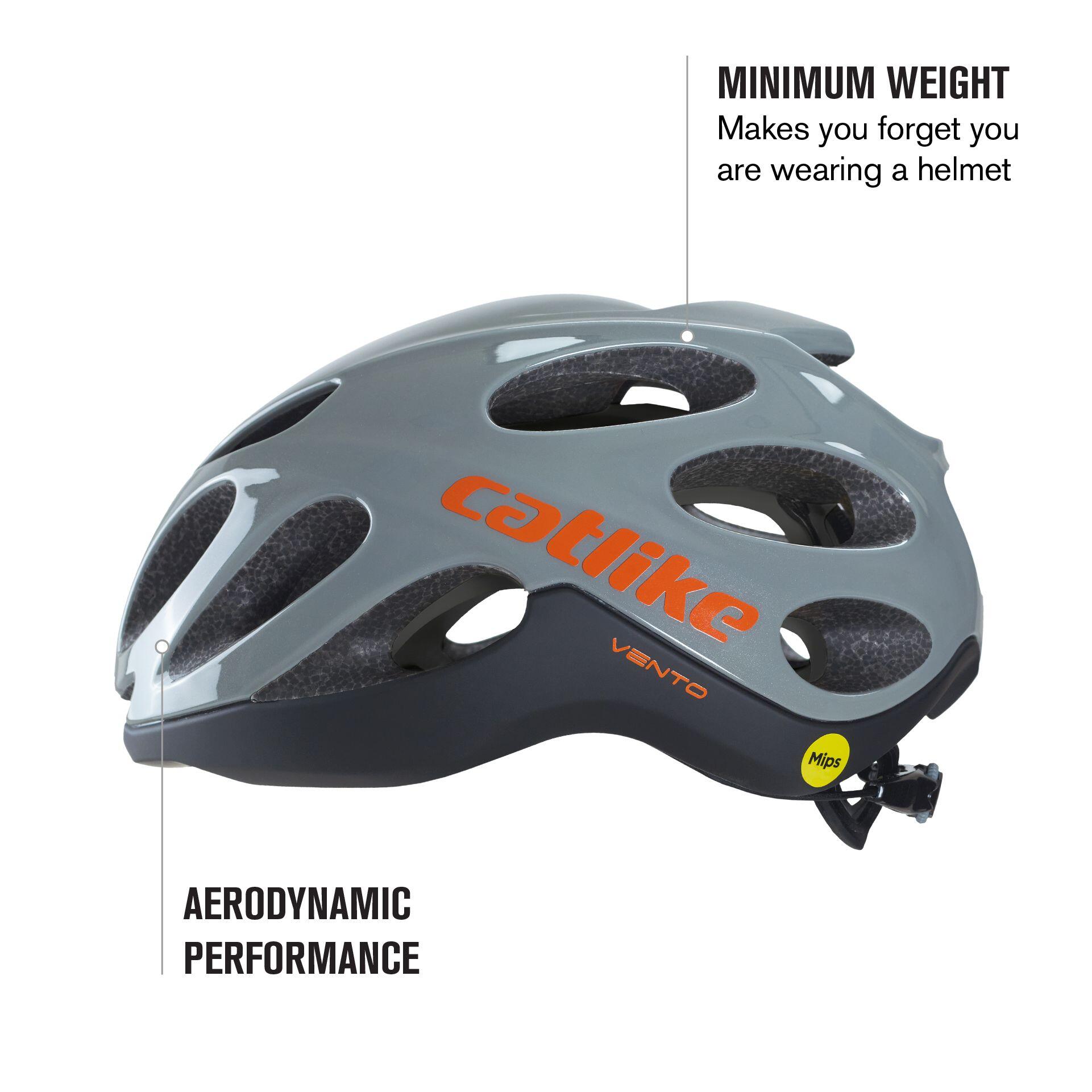 Casque de Vélo de Route Vento MIPS Gris/Noir 3/7